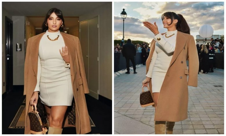 Nora Fatehi Nails Power Dressing At Paris Fashion Week